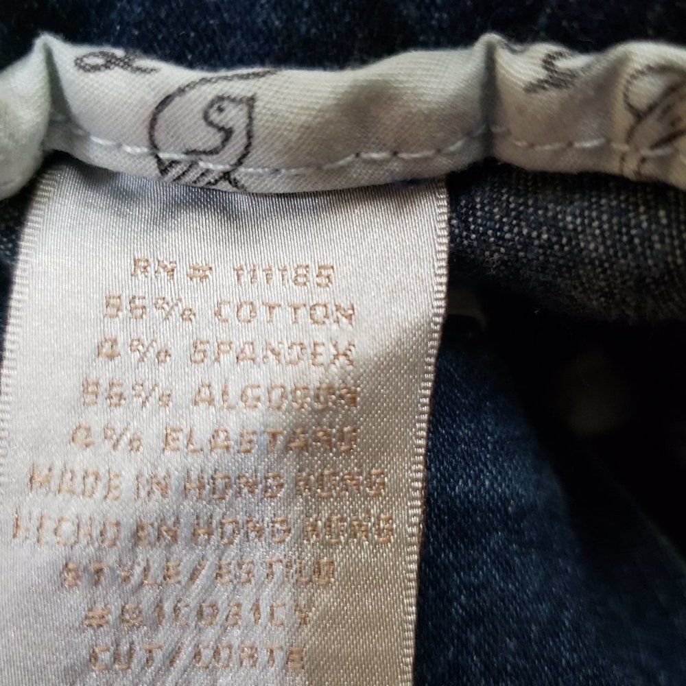 Baby Phat High Rise Button Denim Capri Size 3 - Picture 10 of 11